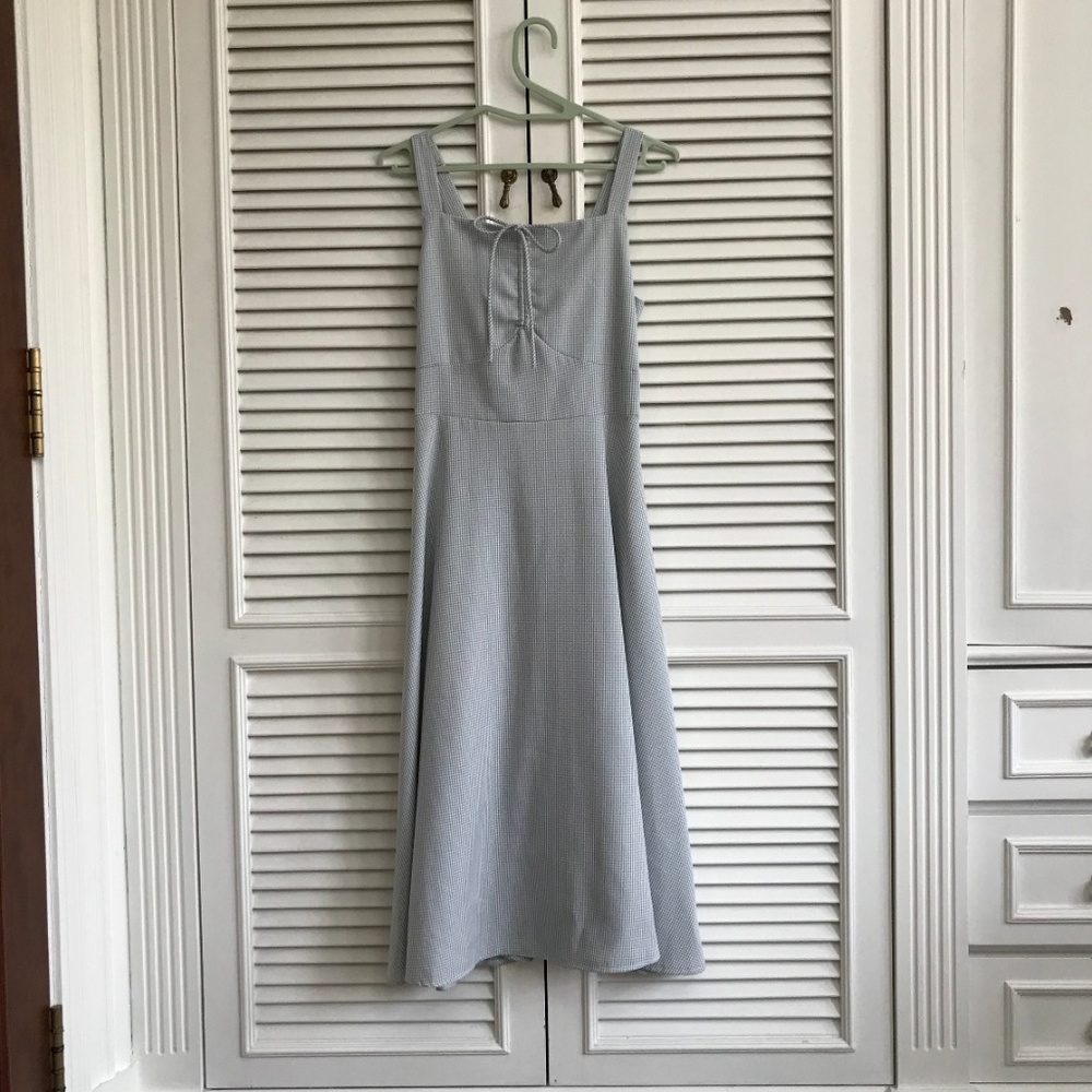 Cute Gingham Midi Dress